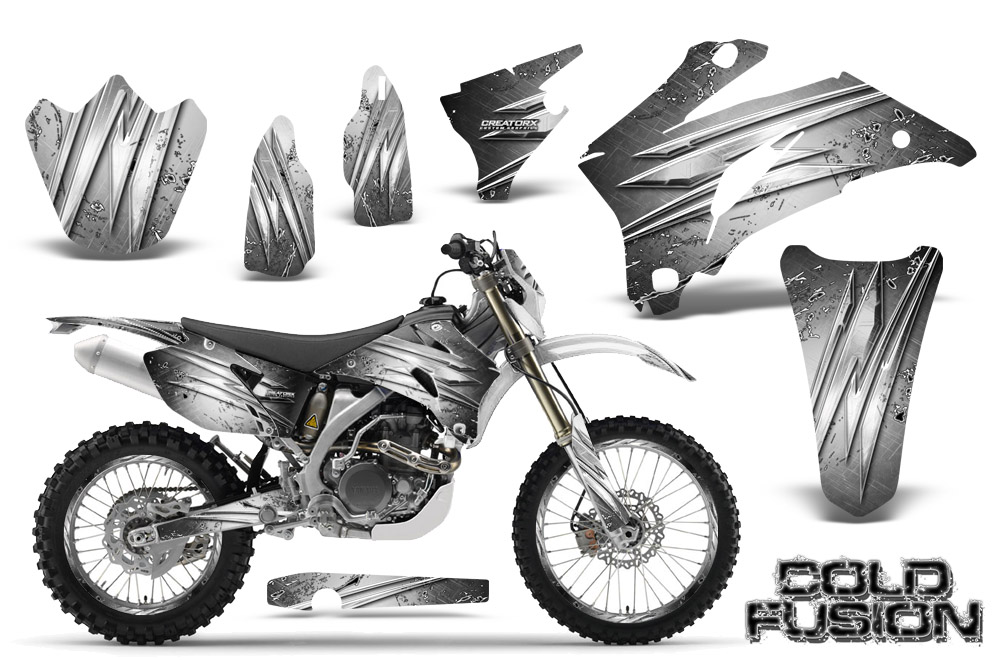 Yamaha WR 250-450 07-10 Graphics Kit Cold Fusion White NP Rims
